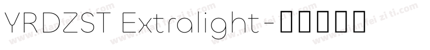 YRDZST Extralight字体转换